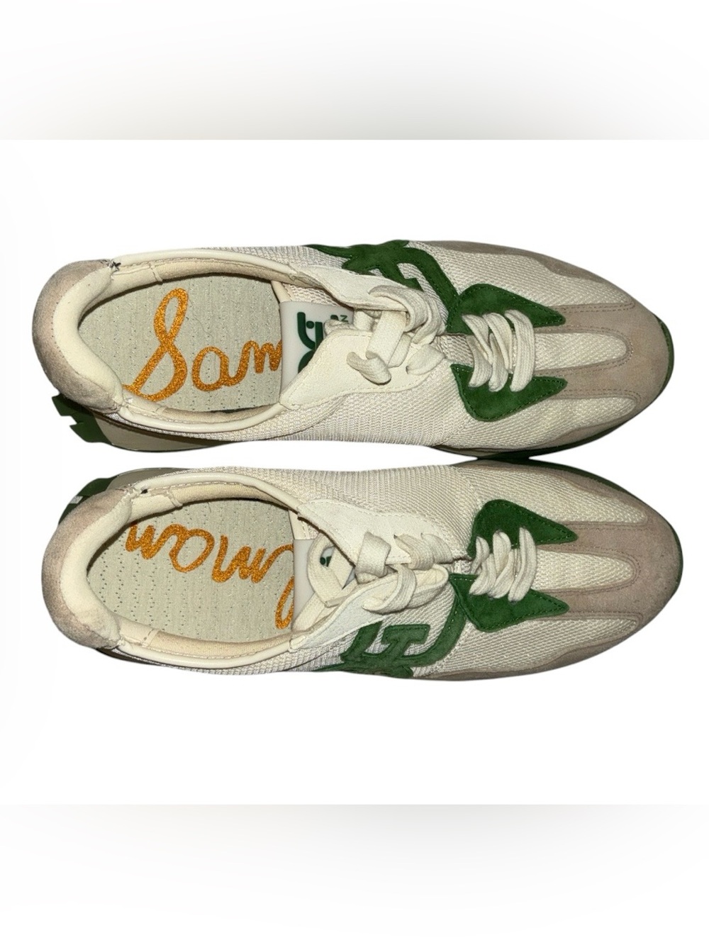New Sam Edelman Langley Color Block Suede Mesh Signature Logo Retro Sneakers 7.5 - Picture 3 of 15